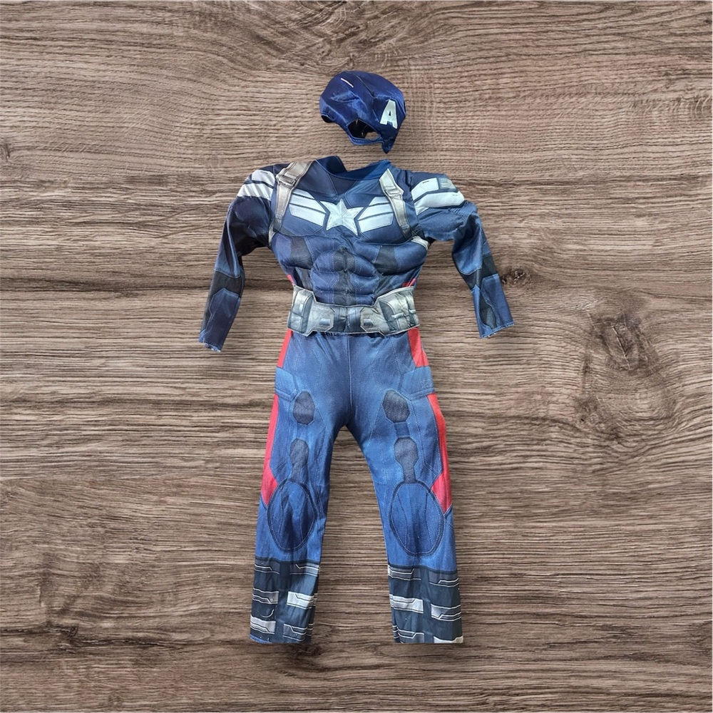 Kids Captain America Superhero Costume